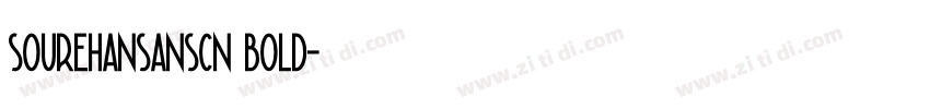 sourehansanscn bold字体转换